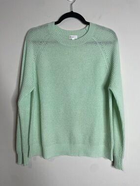 Minnie Rose | Women’s 100% Cashmere Mint Crewneck Sweater Size Large